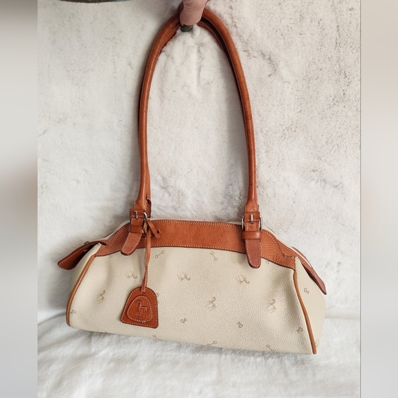 Petusco Vintage Cream and Tan handbag - Picture 10 of 12